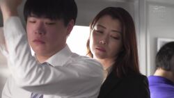 1boy 1girl animated assertive_female breast_sucking censored chikan cum cum_in_pussy cum_on_door ejaculation fellatio handjob houjou_maki irl japanese_(nationality) jur-171 moaning molestation nipples older_female_and_younger_male oral photo_(medium) reach-around sleep_molestation sound tagme train train_interior undressing vaginal video