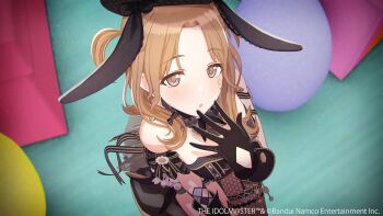 3d animal_ears breasts easter_egg egg fishnet_pantyhose fishnets from_above highleg highleg_leotard highres ichikawa_hinana idolmaster idolmaster_shiny_colors idolmaster_shiny_colors_song_for_prism large_breasts leotard libre_conillo_(idolmaster) looking_up official_art pantyhose rabbit_ears