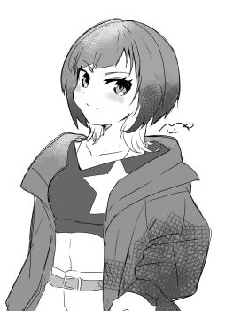 digimon digimon_beatbreak jacket mkz_dg sakuya_reina short_hair star_(symbol)