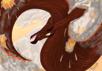 artist_request dust evil_grin evil_smile explosion flying godzilla:_king_of_the_monsters godzilla_(series) grin highres horns kaiju legendary_pictures monster monsterverse no_humans open_mouth red_eyes rodan rodan_(monsterverse) smile smoke source_request spinning talons toho wings