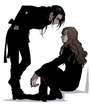 2girls black_coat black_hair black_jacket black_pants brown_hair coat commentary_request full_body hands_in_pockets jacket korean_commentary long_hair multiple_girls pants person_of_interest ponytail profile root_(person_of_interest) sameen_shaw_(person_of_interest) shadow sidelocks sitting smile zlzydn888