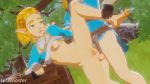 1boy 1girl 3d animated artist_name barefoot blonde_hair bottomless bouncing_breasts breasts breasts_out feet fingerless_gloves forest gloves grass green_eyes hetero leg_grab link lvl3toaster moaning nature navel nintendo nipples outdoors penis pointy_ears princess_zelda pussy sex short_hair small_breasts sound testicles the_legend_of_zelda the_legend_of_zelda:_breath_of_the_wild the_legend_of_zelda:_tears_of_the_kingdom thick_eyebrows toes tree uncensored vaginal video volkor