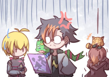 angry chiropmon digimon digimon_(creature) digimon_beatbreak gekkomon kuonji_makoto looking_at_viewer merume_digi pristimon sakuya_reina tenma_tomoro