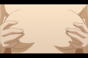 3girls animated anime_screenshot black_hair breasts brown_hair glasses grabbing_another&#039;s_breast grabbing_from_behind groping kagami_kuro kodomo_no_jikan kokonoe_rin long_hair measuring medium_breasts multiple_girls oppai_loli sound tagme usa_mimi video