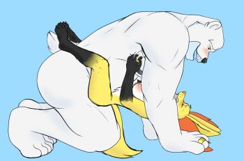 1boy 1girl 2023 animal_ear_fluff animal_hands ass beartic black_fur blush breasts claws clenched_teeth closed_eyes couple cupcake2007 delphox feet furry furry_female furry_male furry_with_furry gen_5_pokemon gen_6_pokemon gigi_(cupcake2007) grey_(cupcake2007) hetero highres husband_and_wife jewelry large_breasts markings multicolored_fur muscular muscular_male nintendo nipples nude penis pokemon pokemon_(creature) ring sex signature simple_background size_difference tagme teeth testicles toe_claws toes tongue wedding_ring white_fur yellow_fur