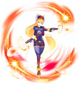 1girl absurdres aizeis alternate_costume armored_boots armored_gloves belt biometal blonde_hair blue_eyes body_armor bodystocking boots bullet chest_jewel ciel_(mega_man) commission commissioner_upload cropped_jacket dual_wielding elbow_gloves energy energy_gun firing forehead_jewel full_body gloves gun helmet highres holding holding_gun holding_weapon incoming_attack jacket knee_boots long_bangs long_hair looking_at_viewer mechanical_ears mechanical_wings mega_man_(series) mega_man_zero_(series) mega_man_zx model_a_(mega_man) non-web_source open_clothes open_jacket ponytail shorts sleeveless sleeveless_jacket solo transparent_background weapon wings