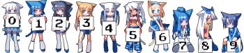 Rule 34 | 6+girls, :/, :d, animal ears, arms behind head, between legs, bikini, bikini top only, black eyes, black hair, blue bow, blue eyes, blue hair, blue hairband, blue jacket, blue ribbon, blue shoes, blue skirt, blue socks, blunt bangs, blush stickers, boots, bow, breasts, brown hair, camouflage, camouflage pants, cat ears, cat girl, cat tail, counter girls, covered mouth, danbooru (site), dark-skinned female, dark skin, denim, elbow gloves, expressionless, footwear bow, frilled hairband, frills, furrowed brow, gelbooru, gloves, hair between eyes, hair bow, hair ribbon, hairband, half-closed eyes, hand between legs, holding, holding sign, jacket, jeans, jitome, knee boots, kneehighs, kusaka kokage, large breasts, long hair, looking at viewer, looking back, low-tied sidelocks, medium breasts, meta, multiple girls, non-web source, open mouth, pants, pixel art, ponytail, red eyes, ribbon, shoes, short hair, sidelocks, sign, simple background, sitting, skirt, smile, socks, stitched, striped sleeves, swimsuit, tail, thighhighs, third-party edit, track jacket, very long hair, webcounter, white background, white bikini, white gloves, white hair, white shoes, white socks, white thighhighs