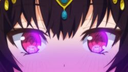 1girl ancient_egyptian ancient_egyptian_clothes animated audible_music bird black_hair bouncing_breasts breasts chain cleavage closed_eyes clothing_request colored_smoke desert ebony_(madoka_magica) feet full_body game_cg gem getting_up hair_between_eyes hair_ornament haze head_tilt headdress henshin highres holding holding_chain holding_vase jewelry kneeling large_breasts looking_at_viewer magia_record:_mahou_shoujo_madoka_magica_gaiden magical_girl mahou_shoujo_madoka_magica navel official_art open_mouth own_hands_clasped own_hands_together peacock pink_eyes purple_gemstone sand sandals scarab short_hair smoke solo soul_gem sound standing swinging tagme third-party_source toes usekh_collar vase video x_hair_ornament