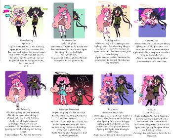 2girls aftersex black_halo black_skirt black_wings blonde_hair braid broken_halo corruption degrees_of_lewdity english_text green_eyes green_jacket gyaru halo highres holding holding_knife imswellinhell jacket knife kylar_(degrees_of_lewdity) kylar_(female)_(degrees_of_lewdity) multiple_girls pink_hair player_character_(degrees_of_lewdity) player_character_(female)_(degrees_of_lewdity) red_eyes skirt socks wings yandere yuri