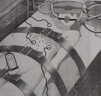 absurdres bdsm completely_nude highres humiliation machine male_focus nude sex_machine shota yaoi