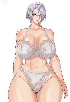 1girl breasts huge_breasts isabella_valentine lingerie short_hair soul_calibur underwear westernts