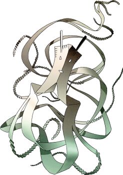 Rule 34 | absurdres, demon (megami tensei), devil summoner (game), devil summoner (series), highres, kazuma kaneko, no humans, official art, open mouth, paper, scan, shikigami, shikigami (megami tensei), shin megami tensei, simple background, solo, third-party source, transparent background