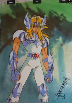 1boy araki_shingo cell cygnus_hyouga male_focus production saint_seiya signature solo