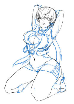 Rule 34 | 1girl, boots, breasts, female focus, huge breasts, jacket, large breasts, long hair, panties, shermie (kof), skirt, the king of fighters, thighs, underwear