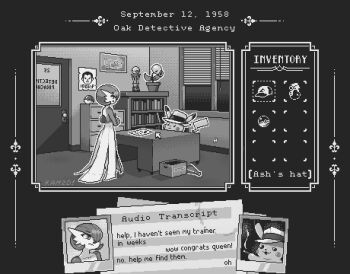 Rule 34 | 1girl, :3, artist name, averting eyes, baseball cap, bellsprout, blush stickers, bob cut, bookshelf, bottle, box, cardboard box, cigarette, closed mouth, clothed pokemon, collarbone, commentary, crossed arms, dated, desk, detective pikachu (character), detective pikachu (series), door, drawer, english commentary, english text, fake screenshot, fedora, from behind, full body, gameplay mechanics, gardevoir, gen 1 pokemon, gen 3 pokemon, giovanni (pokemon), greyscale, hair over one eye, happy, hat, highres, holding, holding cigarette, indoors, kam2d, looking to the side, map, mirrored text, monochrome, multiple views, nintendo, one eye covered, open mouth, outline, paper, photo (object), pikachu, pixel art, plant, poke ball, poke ball (basic), pokemon, pokemon (creature), polaroid photo, poster (object), potion (pokemon), potted plant, short hair, signature, smile, smoke, smoking, standing, talking, trophy, white outline