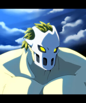 Rule 34 | 1boy, highres, male focus, mask, muscular, namco, rick taylor, short hair, solo, splatterhouse, terror mask, topless male