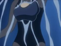 00s 1girl animated backstroke blue_eyes breasts female_focus green_hair lowres partially_submerged pool pool_ladder poolside seisen_gakuin sound submerged swim_cap swimming tagme underwater video wet