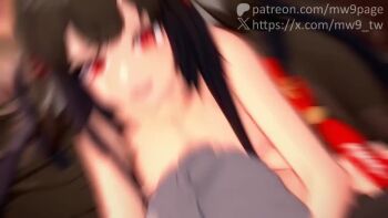 1boy 1girl 3d animal_ears animated anus ass bouncing_breasts breasts brown_hair completely_nude cowgirl_position fox_ears fox_girl fox_tail girl_on_top grabbing_another's_ass grey_hair groping hetero large_breasts leg_tattoo long_hair misuzugon moaning mw9 nipples nude open_mouth opennsfwsp patreon_username penis pussy red_eyes sex sound straddling tagme tail tattoo testicles twitter_username vaginal video wise_(zenless_zone_zero) ye_shunguang zenless_zone_zero