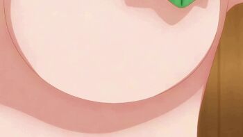 3girls animated animated_gif blush breasts convenient_censoring covering_breasts covering_crotch covering_own_eyes covering_privates emphasis_lines jewelry kazairo_kotone large_breasts leaf leaf_censor multiple_girls navel necklace nude rakira_(rpg_fudousan) rpg_fudousan rufuria_(rpg_fudousan) standing subtitled