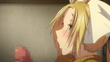 Rule 34 | 10s, 1boy, 1girl, 2017, animal ears, animated, blonde hair, bouncing breasts, breasts, censored, centaur, closed eyes, clothes lift, fellatio, fumi (zton jingai animation: a beautiful greed), headscarf, horse ears, horse girl, jewelry, large breasts, large penis, lea (zton), monster girl, mosaic censoring, navel, necklace, nipples, oral, orange sweater, penis, ponytail, ribbed sweater, ribbon, skirt, sound, sweater, sweater lift, tagme, taur, video, white headscarf, white skirt, z-ton, zton jingai animation: a beautiful greed nulu nulu