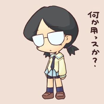 00s behoimi glasses ikkyuu lowres pani_poni_dash! school_uniform serafuku translated