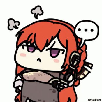 ... 1girl animated animated_gif azur_lane fuming lowres monarch_(azur_lane) pout seseren