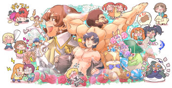 5boys 6+girls amamiya_rizumu asechi_kyouko bearchi_(pretty_rhythm) black_hair blonde_hair blush brown_eyes brown_hair dog dolphin closed_eyes flower food glasses hair_ornament harune_aira harune_eru harune_uru heart jounouchi_serena kanzaki_sonata kei_(pretty_rhythm) kurisu_kaname long_hair meat multiple_boys multiple_girls muscular nanri_furea nekochi_(pretty_rhythm) one_eye_closed open_mouth orange_hair penguin_sensei plant pretty_series pretty_rhythm pretty_rhythm_aurora_dream purple_eyes rabitchi_(pretty_rhythm) red_hair rose shimetta_seiya short_hair shou_(pretty_rhythm) side_ponytail skirt smile takamine_mion takigawa_jun thighhighs toudou_hibiki toudou_kanon twintails v vines wataru_(pretty_rhythm) wink yamada_yamao