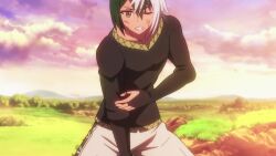 1boy 2girls animal_ear_fluff animal_ears animated anime_screenshot ass bike_shorts black_hairband black_shorts blush bouncing_breasts bra breast_press breasts brown_eyes cleavage closed_eyes collarbone covered_erect_nipples crying crying_with_eyes_open dog_ears dog_girl dog_tail dress drunk finger_to_mouth flower-shaped_pupils futoku_no_guild girl_on_top gradient_hair green_eyes green_hair hairband hanabata_nohkins highres hitamu_kyan huge_ass huge_breasts kikuru_madan large_breasts licking_another&#039;s_cheek licking_another&#039;s_face medium_hair multicolored_hair multiple_girls open_mouth pink_hair purple_eyes purple_hair saliva sexually_suggestive short_hair short_shorts shorts sidelocks sound sports_bra subtitled sucking_finger symbol-shaped_pupils tagme tail tears tongue tongue_out underwear video white_hair yellow_bra