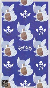 >_o animal_focus character_name claws closed_mouth fang gen_1_pokemon highres meme_(sleepsheep) nintendo no_humans one_eye_closed palm_tree pokemon pokemon_(creature) pokemon_focus shell smile surfboard tail tree turtle wartortle wings