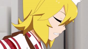 Rule 34 | 1boy, 1girl, abujan, animal ears, animated, animated gif, blonde hair, blush, fluffy, forced kiss, fox ears, fox girl, fox tail, french kiss, hetero, japanese clothes, kiss, miko, netorare, roger mango, rolling eyes, saliva, senko (sewayaki kitsune no senko-san), sewayaki kitsune no senko-san, tail, yellow eyes