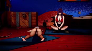 1futa 1girl 3d animated bad_tag breasts female_focus futa_with_female futanari highres honey_select huge_breasts huge_penis nipples penis potaklulu senran_kagura sex size_difference tagme video