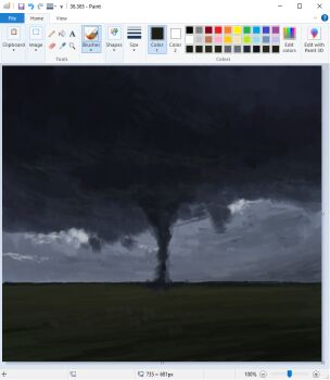 art_program_in_frame christian_young cloud cloudy_sky commentary dark_cloud horizon landscape microsoft_paint_(medium) microsoft_paint_(software) no_humans original outdoors painterly plain scenery screencap sky tornado