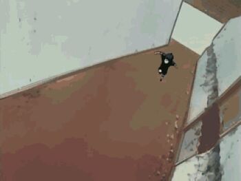 00s animated animated_gif code_geass crossover kicking lowres naruto_(classic) naruto_(series) spinzaku uchiha_sasuke