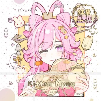 Rule 34 | 1girl, ;), bell, blacktea, chinese clothes, chinese hairstyle, diamond-shaped pupils, diamond (shape), dress, elf, elysia (hi love elf) (honkai impact), elysia (honkai impact), flower, hair flower, hair ornament, highres, honkai (series), honkai impact 3rd, long hair, looking at viewer, official alternate costume, one eye closed, pink hair, pointy ears, purple eyes, red dress, smile, solo, symbol-shaped pupils, very long hair, watermark