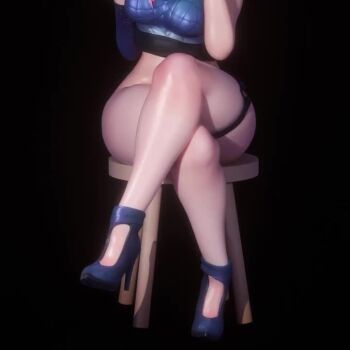 1boy 1girl 3d after_anal ahri_(league_of_legends) anal anal_fluid anal_focus animal_ears animated ass ass_focus black_background blonde_hair crop_top crossed_legs fox_ears fox_girl high_heels huge_ass k/da_(league_of_legends) k/da_ahri k/da_all_out_ahri kittyyevil_(artist) league_of_legends league_of_legends:_wild_rift makeup multicolored_hair phone pussy simple_background spread_anus tagme thick_thighs thighs video