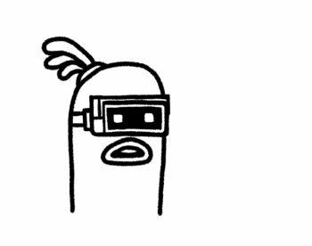2017 animated animated_gif arms_(game) dna_man_(arms) goggles unworn_goggles greyscale meme monochrome nintendo no_humans open_mouth reaction solo sweat topknot