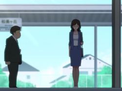 1boy 1girl 60fps after_vaginal aftersex ahegao animated anus arm_behind_back arm_grab bag bare_arms bathroom black_hair blush bottomless bouncing_breasts bow bow_panties bra bra_pull breasts breath breathing brown_hair brown_pantyhose buck_teeth ceiling censored chain-link_fence character_request clenched_teeth closed_eyes closed_mouth clothed_sex clothes_lift clothes_pull collarbone collared_shirt crossed_arms cum cum_in_pussy cumdrip fat fat_man fence formal_clothes from_below gegege_no_kitarou gegege_no_kitarou_6 glasses gradient_background hetero holding holding_bag indoors interpolated jacket large_breasts legs_together long_hair long_sleeves looking_at_another male_pubic_hair mature_female mosaic_censoring mushiro_(nijie728995) navel necktie nipples no_panties open_clothes open_jacket open_mouth panties panty_pull pantyhose pantyhose_pull penis profile pubic_hair pussy pussy_juice saliva sex sex_from_behind shiny_skin shirt shirt_lift short_hair sitting skirt skirt_lift spread_legs standing suit sweat teeth testicles underwear upper_body vaginal video white_shirt yuna&#039;s_mother_(gegege_no_kitarou_6)