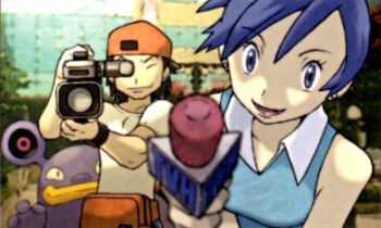00s gabby_(pokemon) gen_3_pokemon loudred lowres nintendo npc_trainer official_art pokemon pokemon_(creature) pokemon_rse sugimori_ken ty_(pokemon)