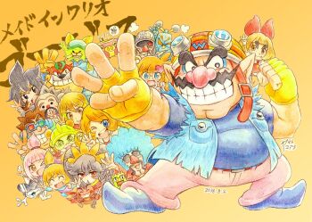 &gt;_o 18-volt 5-volt 6+boys 6+girls 9-volt ? ?? ^_^ afro alien ana_(warioware) arm_warmers ashley_(warioware) belt belt_buckle big_nose black_eyes black_hair blue_eyes blue_eyeshadow blue_footwear blue_hair blue_jacket blue_scarf blue_shirt blunt_bangs blush blush_stickers bow brown_eyes brown_hair buckle cat child clenched_hand clenched_teeth closed_eyes closed_mouth collared_dress colored_skin commentary_request dated demon demon_wings denim denim_jacket dog double_chin dr._crygor dress dribble_(warioware) everyone eyelashes eyeshadow facial_hair fingerless_gloves freckles fronk frown furry furry_male glasses gloves goggles goggles_on_headwear gradient_background green_headwear grey_hair grey_headwear hair_bow hair_ornament hair_scrunchie hairclip hat headphones heart heart_hair_ornament helmet heterochromatic_eyewear highres holding holding_pitchfork hood hood_down hooded_jacket hoodie jacket jeans jimmy_t kat_(warioware) light_frown long_hair long_sleeves looking_at_viewer lulu_(warioware) makeup master_mantis mike_(warioware) mona_(warioware) mother_and_son multiple_boys multiple_girls muscular muscular_male mustache nintendo old old_man one-eyed one_eye_closed one_side_up open_clothes open_jacket open_mouth orange_background orange_hair orbulon pants pantyhose penny_crygor pink_hair pink_pants pitchfork pocket pointy_shoes puff_of_air puffy_short_sleeves puffy_sleeves purple_scarf purple_shirt red_(warioware) red_belt red_bow red_dress red_eyes red_gloves red_hoodie red_jacket red_nose red_robe red_skin robe robot scarf scrunchie sharp_teeth shirt shoes short_dress short_hair short_sleeves signature sleeveless sleeveless_dress smile solid_circle_eyes spiked_hair spitz sunglasses t-shirt teeth thick_eyebrows tinted_eyewear torn_clothes torn_jacket translation_request twintails two_side_up uniform upper_teeth_only v-shaped_eyebrows v-shaped_eyes wario warioware white-framed_eyewear white_gloves white_jacket white_pantyhose white_shirt wide_sleeves wings wrinkled_skin yamato_koara yellow_gloves yellow_headwear yellow_pants young_cricket