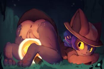 1girl :3 absurdres animal_ears animal_hands anus ass black_eyes blue_hair bottomless cleft_of_venus clitoris coat colored_sclera dress female_focus from_behind furry furry_female hat headgear highres leggings light_bulb loli looking_at_viewer looking_back niko_(oneshot) no_panties oneshot_(game) orphira pantyhose pawpads presenting_anus presenting_pussy pussy pussy_juice scarf smile teasing thighs tongue tongue_out torn_clothes torn_pantyhose uncensored yellow_sclera