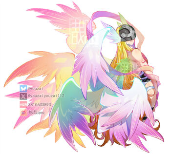 Rule 34 | angel, angel girl, angewomon, digimon, digimon (creature), head wings, holydramon, long hair, mask, wings