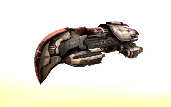 3d amarr_empire_(eve_online) attack_ship_(eve_online) bright_background commentary cruiser_(eve_online) engine english_commentary eve_online glowing gradient_background highres military_vehicle no_humans omen_(eve_online) realistic science_fiction spacecraft thrusters vankaiser vehicle_focus viziam_(eve_online) white_background