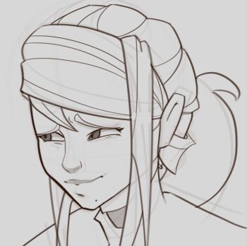 george_costanza meme metroid mole nintendo ponytail raised_eyebrow samus_aran sketch smirk splashbrush