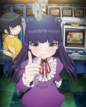 Rule 34 | 10s, 1girl, aiming, aiming at viewer, arcade, artist request, black hair, capcom, chair, coin, controller, damaged, dhalsim, dirty, dress, final fight, golden axe, gradius, guy (final fight), high score girl, hime cut, joystick, key visual, king of the monsters, konami, long hair, looking at viewer, makaimura, mike haggar, money, multiple boys, namco, neo geo, official art, official style, oono akira, promotional art, push-button, rick (splatterhouse), sega, snk, splatterhouse, street fighter, street fighter ii (series), tossing, video game, yaguchi haruo, yen, yen sign, zangief