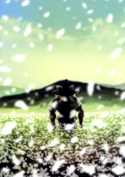 1boy cho_marisa flower hat highres kirisame_marisa male_focus metal_gear_(series) metal_gear_solid_3:_snake_eater muscular nature non-web_source outdoors partially_colored plant sky solo touhou wi-z_garage witch_hat