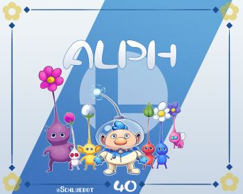 Rule 34 | 1boy, absurdres, alph (pikmin), blue hair, character name, full body, helmet, highres, mouthless, nintendo, numbered, pikmin (creature), pikmin (series), pikmin 3, schluebot, space helmet, spacesuit, super smash bros., whistle