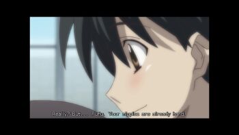 1boy 1girl animated cunnilingus itou_makoto_(school_days) katsura_kokoro loli oral shiny_days tagme underwear video