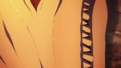 1boy 1girl animated armor dragon esil_radiru long_hair outdoors pointy_ears purple_hair severed_head solo_leveling sound sung_jin-woo tagme twilight video