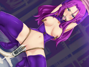 1girl armpits arms_up artificial_insemination bdsm blush bondage bound bound_arms breasts breasts_out clitoris clitoris_clamp clitoris_torture clothes_pin code_geass cornelia_li_britannia cum cum_in_pussy cum_on_floor cumdrip elbow_gloves female_focus gloves humiliation ldl long_hair masochism midriff nipple_clamps nipple_stimulation nipple_torture nipples no_bra no_panties object_insertion open_mouth pain purple_eyes purple_hair pussy restrained saliva slave solo squatting tears thighhighs tongue tongue_clamp torture uncensored