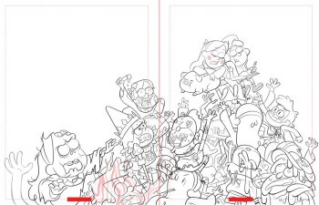 6+boys 6+girls alternate_costume angry animal_print baseball_cap bill_cipher black_eyes black_outline blush_stickers bone book book_of_bill braces brain branch brother_and_sister brown_hat candy cat_print chair child claw_pose claws clerical_collar closed_eyes closed_mouth collar collared_jacket collared_sweater commentary concept_art crown dipper_pines dual_persona earrings english_commentary evil_smile exposed_brain eyelashes flats fluffy_hair foaming_at_the_mouth food food_on_hair fur_hat furrowed_brow gravity_falls hairband hat holding holding_pencil holding_staff holding_stick injury invisible_chair jacket jewelry joe_pitt jpeg_artifacts kneehighs lollipop long_sleeves mabel_pines medium_request melting miniskirt monochrome multiple_boys multiple_girls mushroom neck_ribbon no_pupils official_alternate_costume official_art on_chair open_book open_clothes open_hand open_hands open_jacket open_mouth outline outstretched_arms outstretched_hand overlapped_images pencil pig possessed priest print_headwear raised_eyebrows reaching reaching_towards_another ribbon ring robe scissors second-party_source shirt shoes short_sleeves shorts siblings sitting sitting_on_person skirt sleeping sleeping_on_person slit_pupils smile sneakers socks stab staff stick sweater t-shirt teeth tongue toon_(style) torn_clothes torn_hat torn_sleeves torn_vest tree_print turtleneck turtleneck_sweater twins tyrone_(gravity_falls) ushanka waddles white_background wide-eyed wide_mouth wide_sleeves wrapped_candy zombie